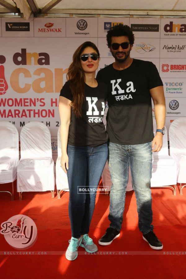 Kareena Kapoor and Arjun Kapoor at DNA CAN Women's Marathon