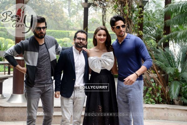 Alia Bhatt, Fawad Khan and Sidharth Malhotra for Kapoor & Sons Promotions in Delhi