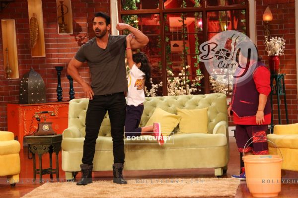 John Abraham for Rocky Handsome Promotions in Comedy Nights Live