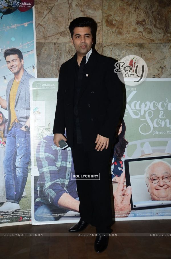 Karan Johar at Special Screening of Kapoor & Sons