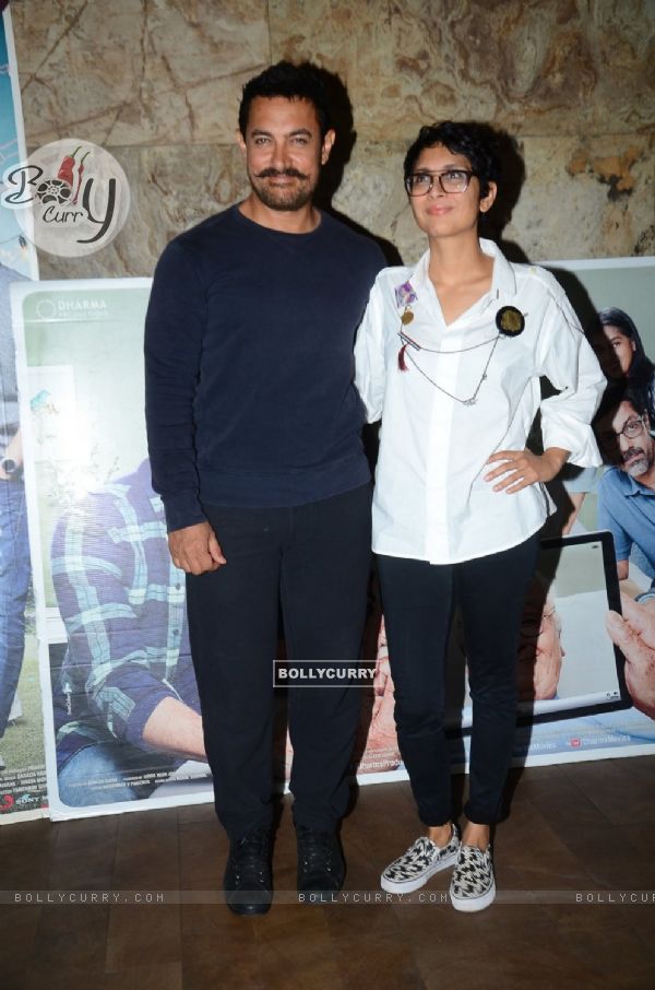 Aamir Khan and  Kiran Rao at Special Screening of Kapoor & Sons