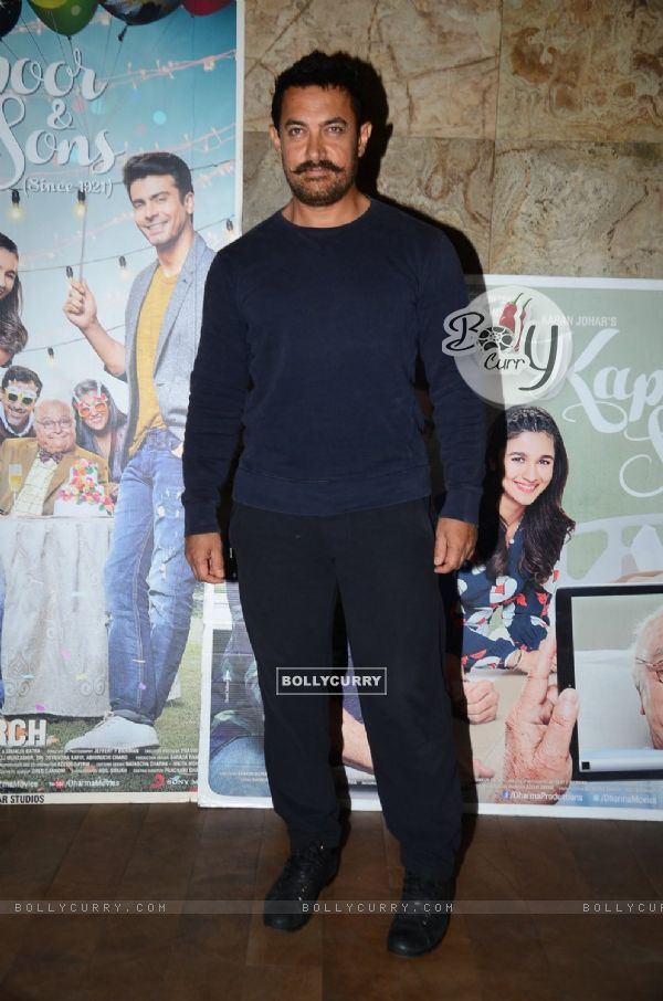 Aamir Khan at Special Screening of Kapoor & Sons