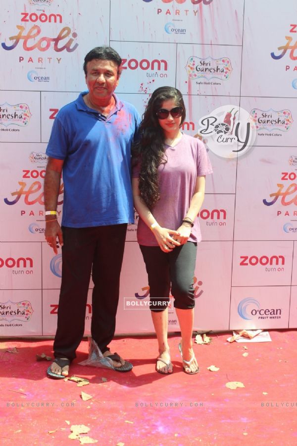 Anu Malik with Daughter Anmol Malik at Zoom Holi Party