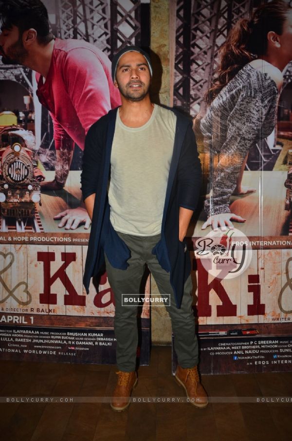 Varun Dhawan at Special Screening of 'Ki and Ka'