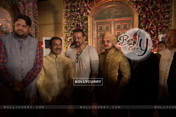 Sanjay Dutt attends Wedding Reception of MLA Naseem Khan's son Aamir Khan