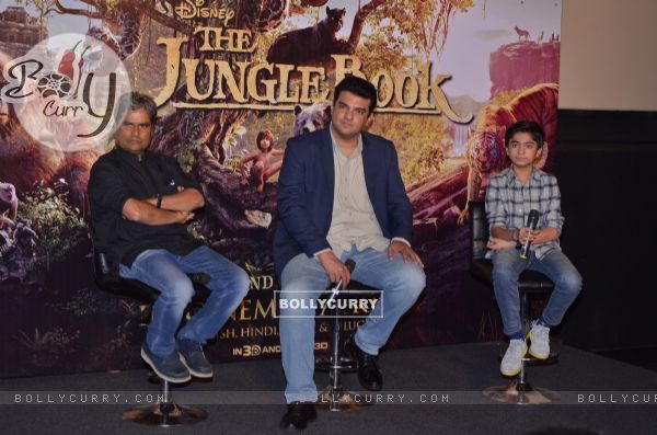 Siddharth Roy Kapur and Vishal Bharadwaj at Neel Sethi's International Tour for The Jungle Book