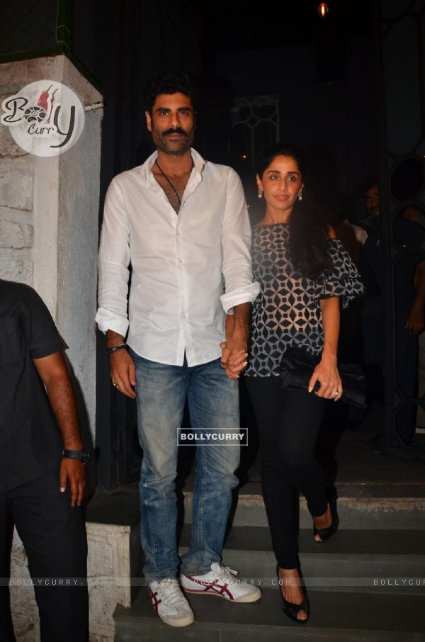 Sikander Kher with Wife at Sanjay Leela Bhansali's Party for Winning National Award
