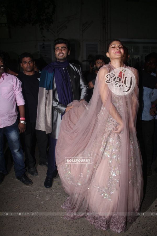 Arjun Carries Jacqueline's Gown at Lakme Fashion Show 2016