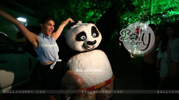 Jacqueline Fernandes Meets Kung Fu Panda's PO