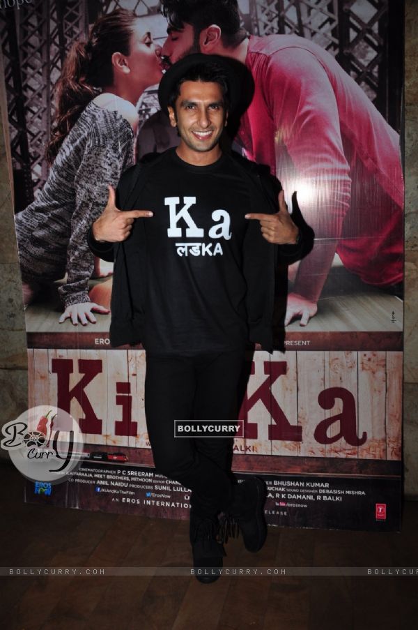 Ranveer Singh at Special Screening of 'Ki and Ka' (401701)