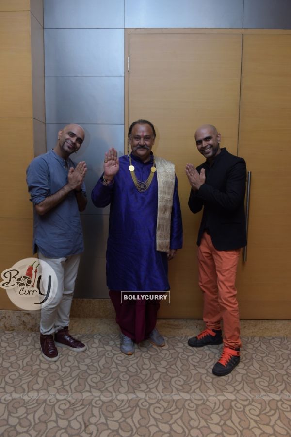 Alok Nath with Raghu and Rajiv  at Launch of Viacom18's 'Voot'