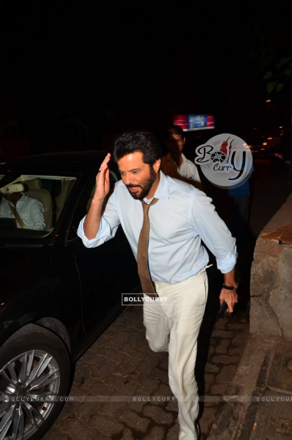 Anil Kapoor was snapped at Kapoor and Kher Family's Dinner Bash