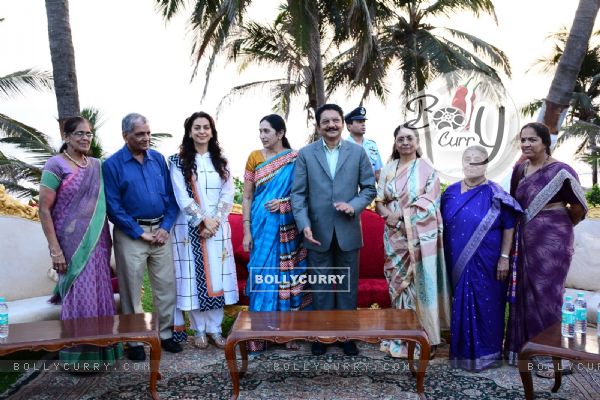 Juhi Chawla with Governor Shri Rao at Ak Munshi Yojana Trust
