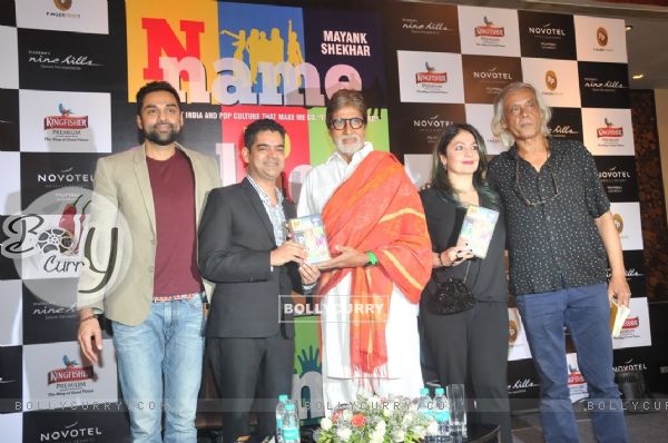 Abhay Deol, Amitabh Bachchan, Pooja Bhatt & Sudhir Mishra at Launch of Book 'Name Place Animal Thing