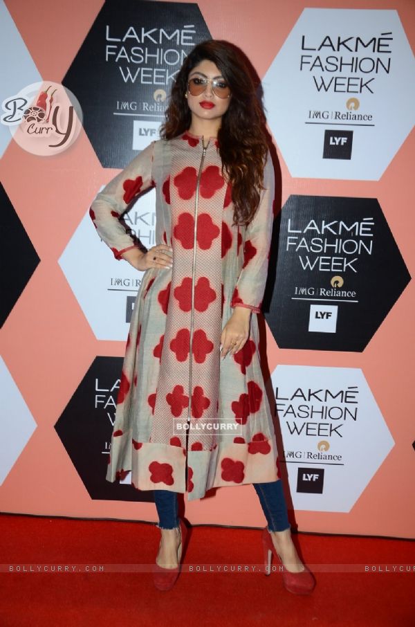 Akanksha Puri at Lakme Fashion Show 2016 - Day 5
