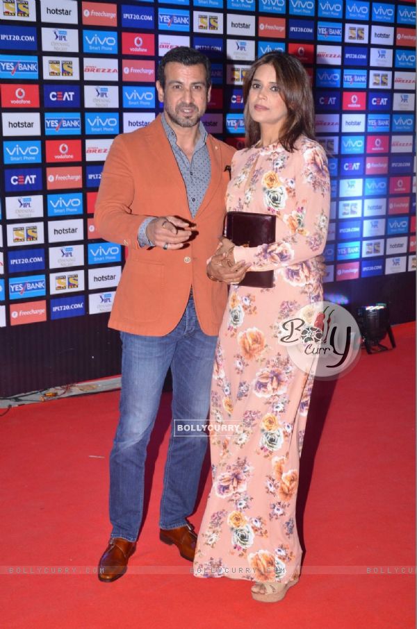 Ronit Roy and Neelam Singh at IPL Opening Ceremony