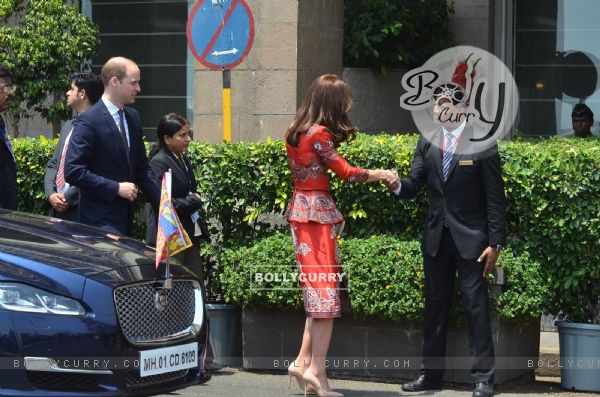 Prince William and Kate at their visit in Mumbai