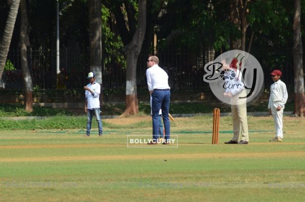 Prince William Plays Cricket in Mumbai