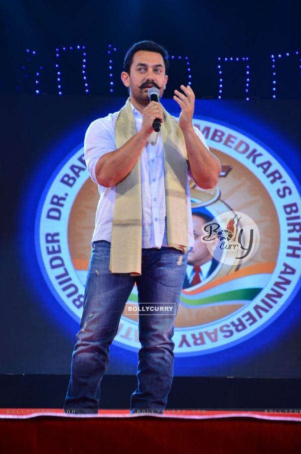 Aamir Khan at Dr. Babasaheb Ambedkar's Birth Anniversary Event