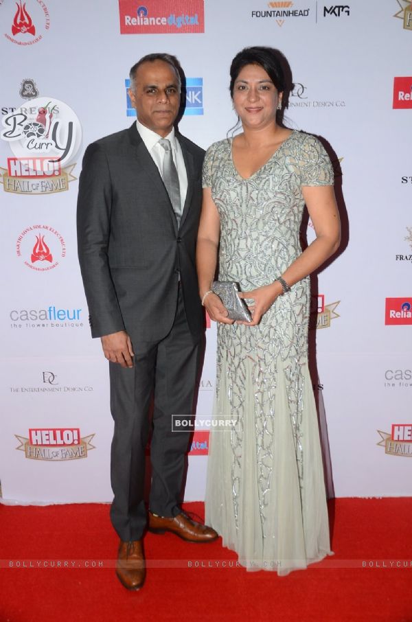 Priya Dutt along with her husband Owen Roncon at 'Hello! Hall of Fame' Awards