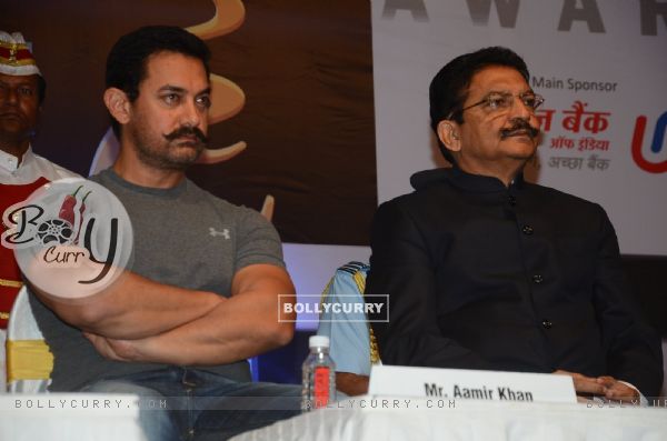 Aamir Khan at Hridaynath Mangeshkar Award 2016
