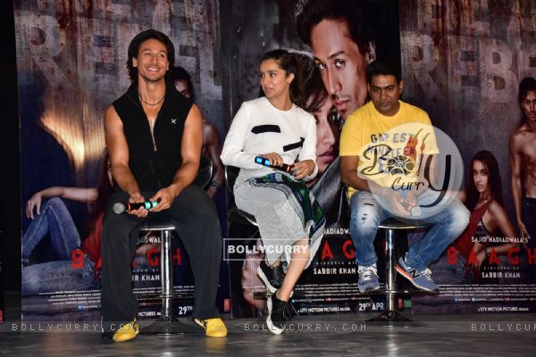 Tiger Shroff, Shraddha Kapoor and Sabbir Khan at Promotions of Baaghi