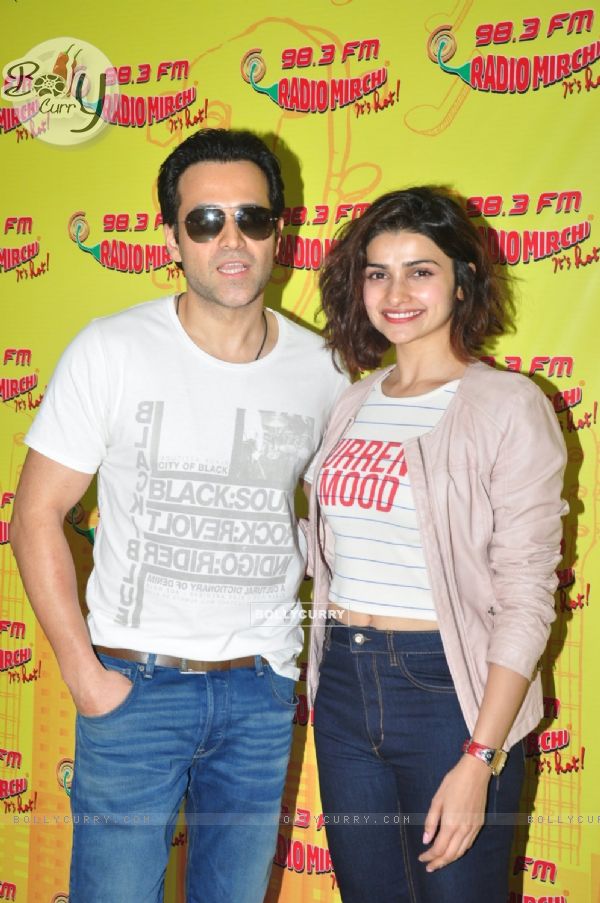 The cute and pretty Prachi Desai and Emraan Hashmi for Promotions of 'Azhar' at Radio Mirchi (403743)