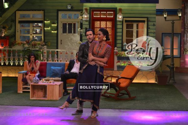 Dance Time! Emraan and Lara during Promotions of 'Azhar' on 'The Kapil Sharma Show' (403956)