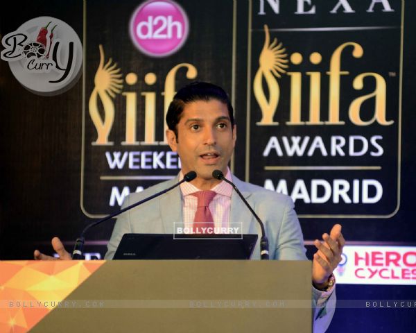 Farhan Akhtar at the Press Meet of 'IIFA'