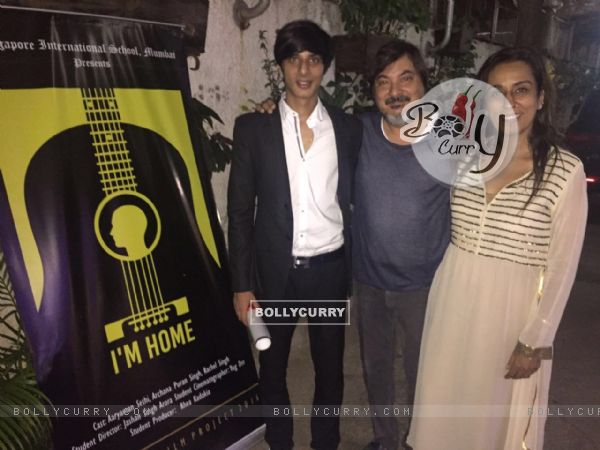 Jashan Singh Arora with Parents Tony Singh and Deeya Singh at Launch of the short film 'I'm Home'