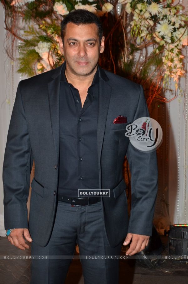 Salman Khan at Karan - Bipasha's Star Studded Wedding Reception