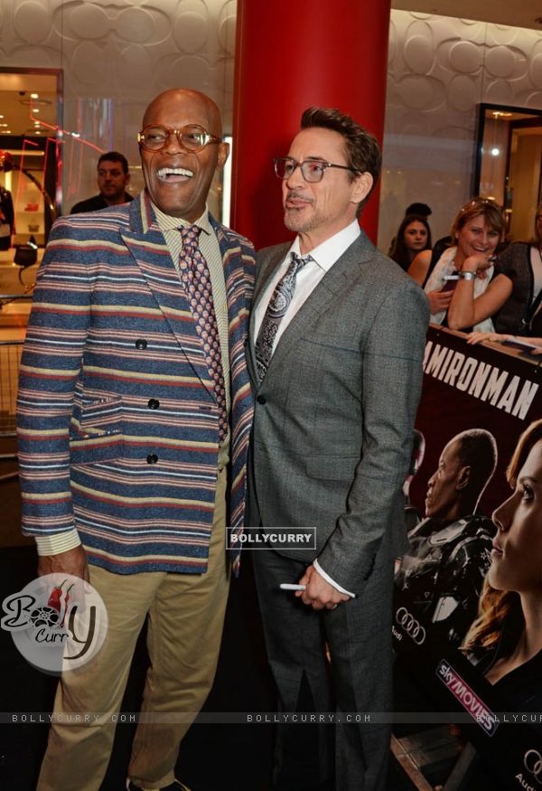 Robert Downey Jr and Samuel Jackson at Premiere of Captain America: Civil War in London (404874)
