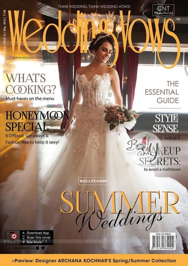 Mandana Karimi on the cover of Wedding Vows Magazine