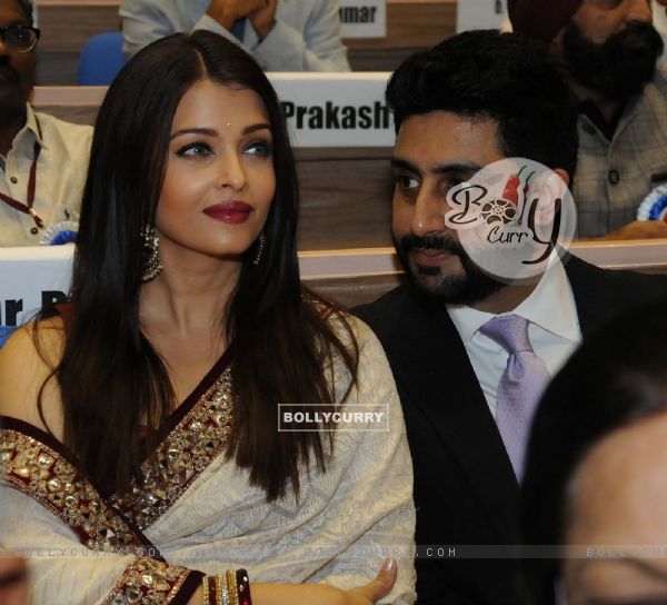 Aishwarya Rai Bachchan and Abhishek Bachchan at National Award Ceremony