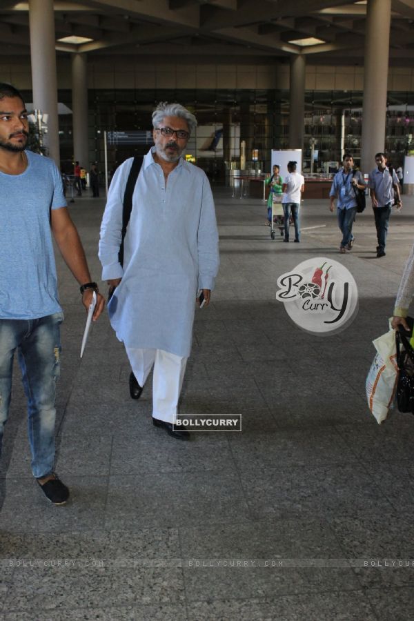 Sanjay Leela Bhansali Snapped at Airport