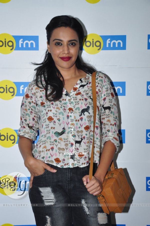 Swara Bhaskar at 92.7 Big FM Office