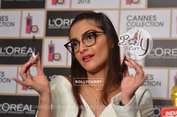 Sonam Kapoor at L'oreal Cannes Collection Launch!