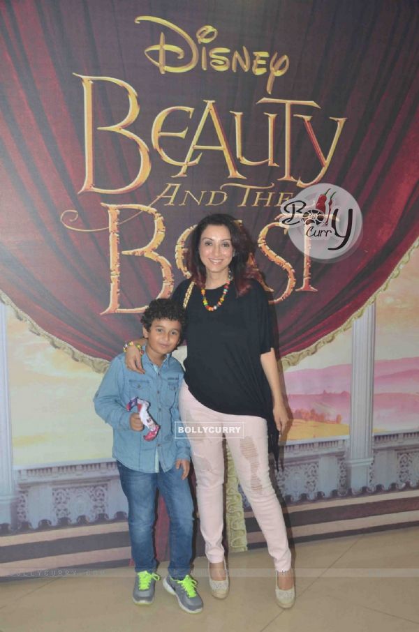 Sonu Nigam's wife Madhurima Nigam at Special Screening of 'Beauty and the Beast'