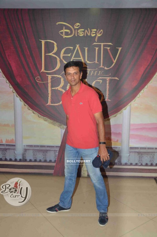 Cricketer Rahul Dravid at Special Screening of 'Beauty and the Beast'