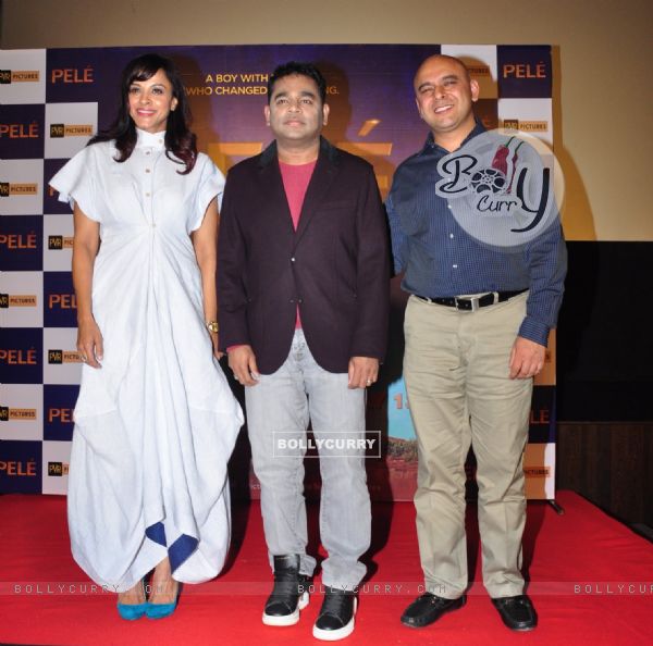 A.R. Rahman and  Manasi Scott at 'Pele' Film Launch