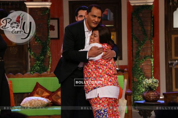 Cricketer Azharuddin and Emraan Hashmi Promote of 'Azhar' on the sets of 'Comedy Nights Live'