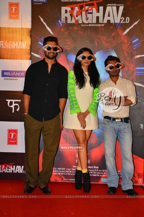 Nawazuddin Siddiqui, Vicky Kaushal and Sobhita Dhuliwala at Trailer Launch of the film 'Raman Raghav (405747)