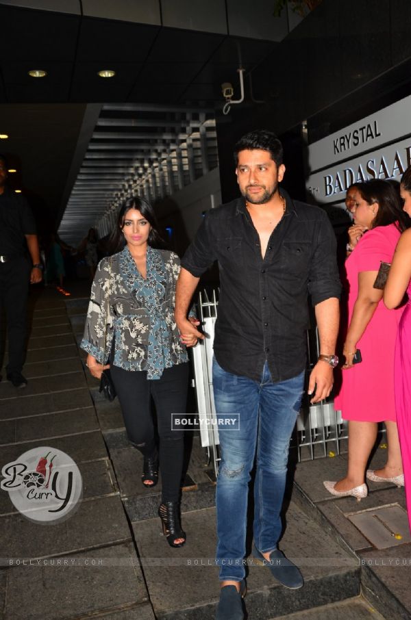 Aftab Shivdasani with wife Nin Dusanj Snapped Post Dinner Party