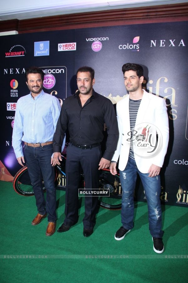 Anil Kapoor, Salman Khan and Sooraj Pancholi at IIFA 2016 Press Conference