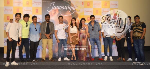 Amaal Mallik, Pulkit Samrat, Yami Gautam and Meet Bros at Trailer Launch of 'Junooniyat'