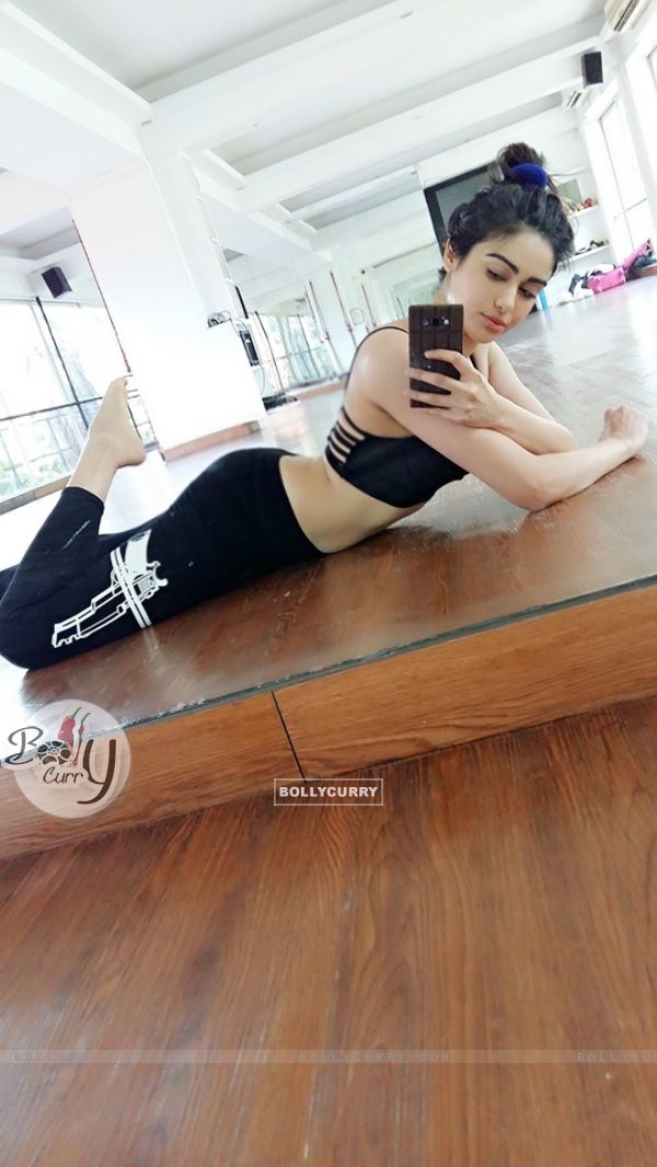 Adah Sharma working out for Commando 2