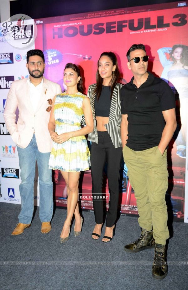 Abhishek Bachchan, Jacqueline Fernandes, Lisa Haydon and Akshay Kumar Promote 'Housefull 3' in Delhi (406909)