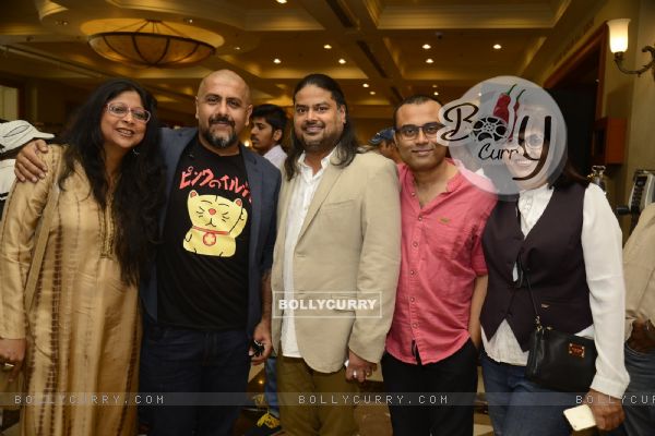 Vishal Dadlani, Amitabh Bachchan, Clinton Cerejo and Ribhu Dasgupta at Song Launch of 'TE3N' (407113)