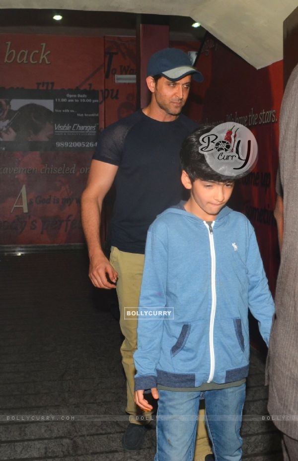 Hrithik Roshan & Tusshar Kapoor Snapped at PVR in Juhu