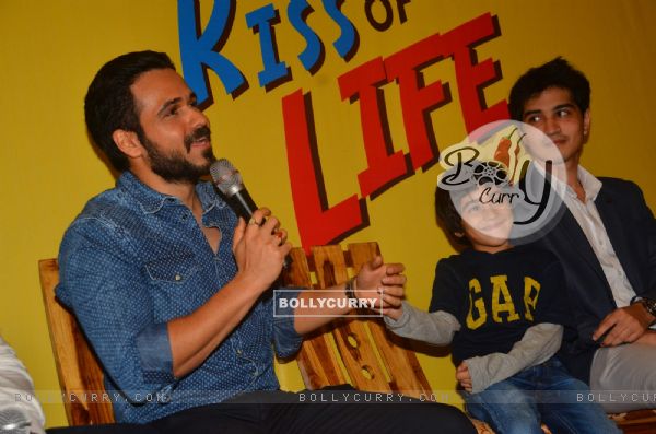 Emraan Hashmi with Son Ayaan at Launch of Book 'The Kiss Of Life'